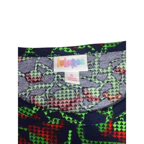 LuLaRoe Gigi Women's Cherry Lime Green Top - Picture 4 of 6